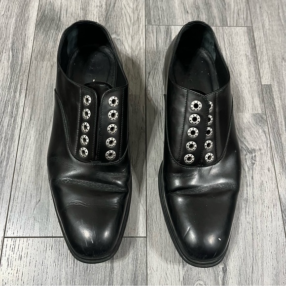 Cesare Paciotti Mens Shoes Size 6 US  Black Laceless Derby - Picture 4 of 11